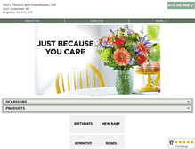 Tablet Screenshot of neilsflowers.com